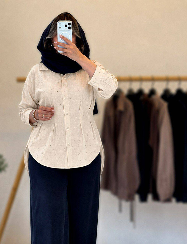 شومیز پیله دار پریسا در رنگ بندی شیک و جذاب ❤️🥰کد 591 آدراپانا