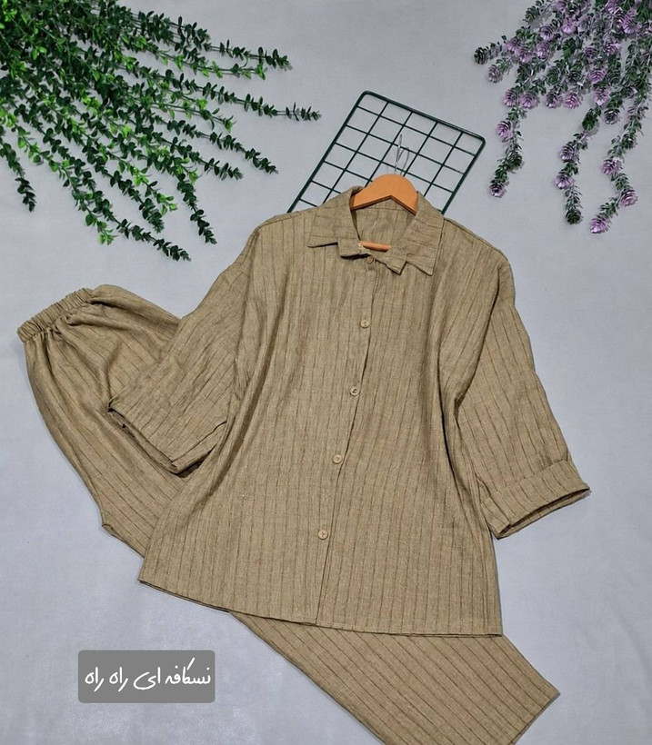 ست شومیز شلوار نگینی تنخور شیک و جذاب 🎀😍کد687آدراپانا