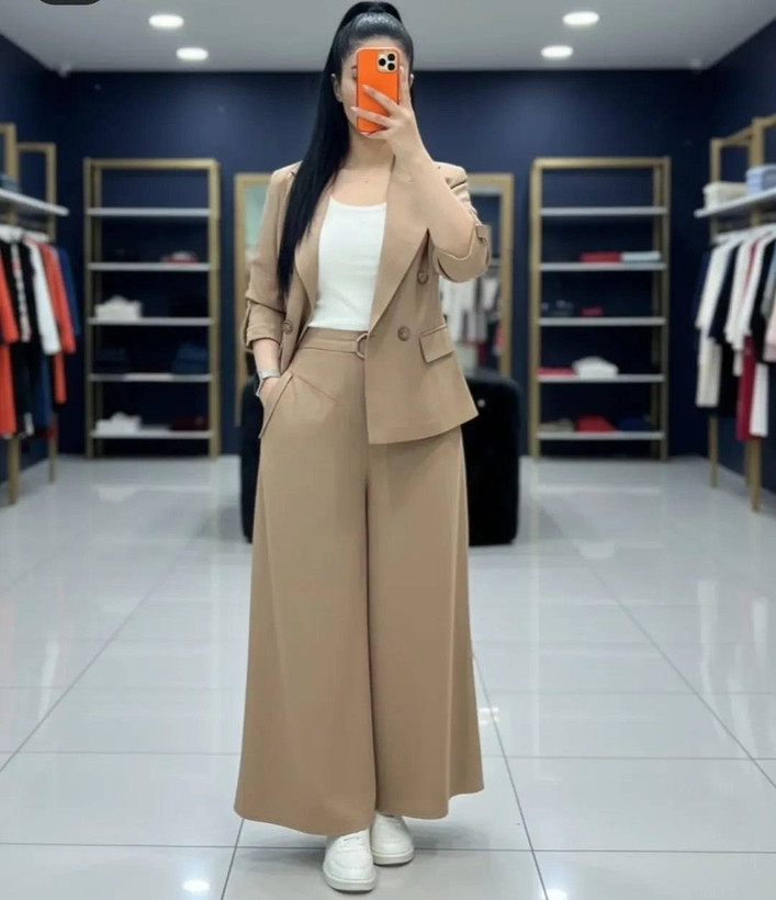 کت و دامن شلواری رویا در رنگ بندی شیک و خاص 🎀😍کد 630 آدراپانا