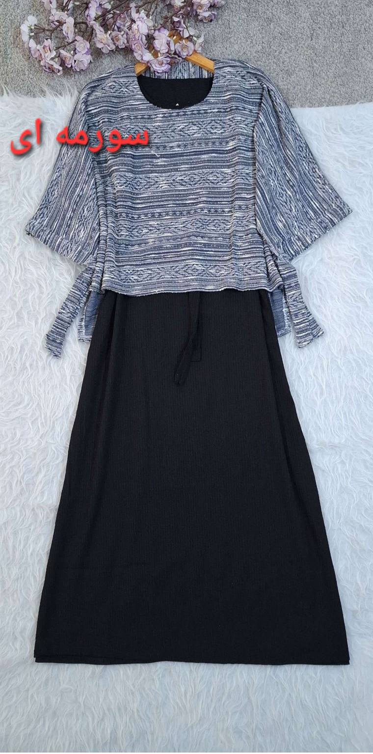 سارافون و رویه کیمونویی زیبا وشیک تنخور عالی در رنگبندی 🎀 🎀 کد ۲۱۰۹۵ فاروین