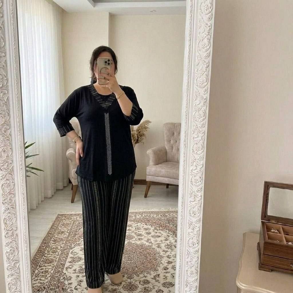 ست ویسکوز هلیا تنخور زیبا و طرح بندی متنوع 🎀😍شهرزاد بانو