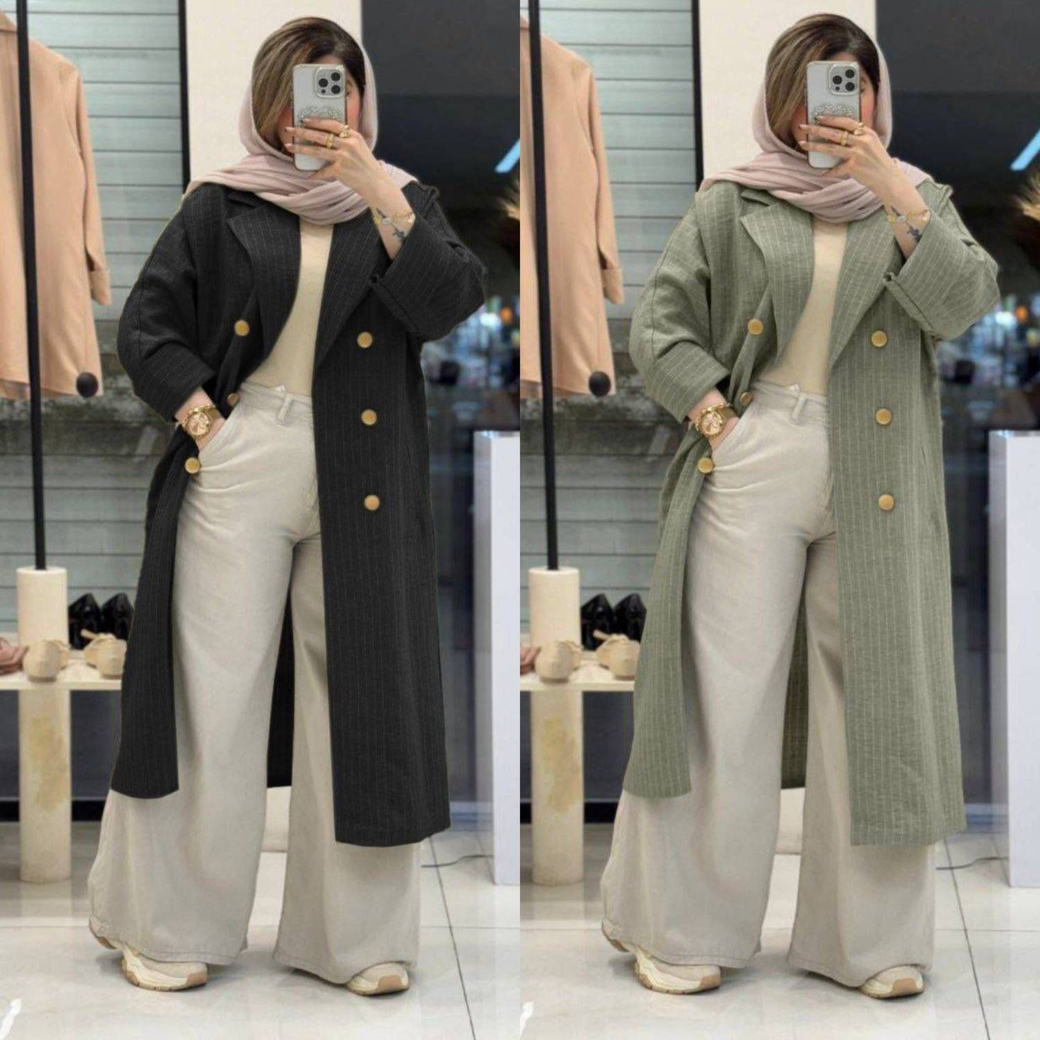 مانتو رایان شانتون دیپلمات 🌈🛍🎀۹۶۳۰ نفیس🎀🌈🛍