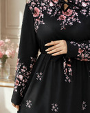 پیراهن یقه چین گلشیفته با جنس اعلا🥰♥️✨کد 468 حدیث