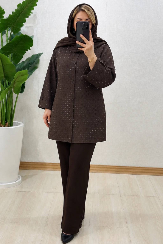 شومیز نگین دار با جنس خنک😎🌸✨کد 15725 طاها