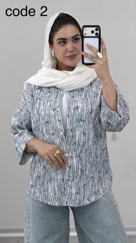 شومیز میونا زیبا وشیک تنخور عالی در رنگبندی 🌈 🌈 کد ۲۱۱۴۵ ستشو