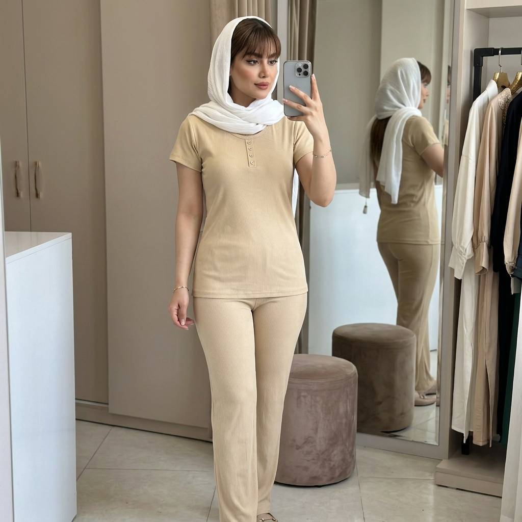تیشرت پشت گیپور رنگ بندی شیک و زیبا 😍🥰کد15929 ماه بانو