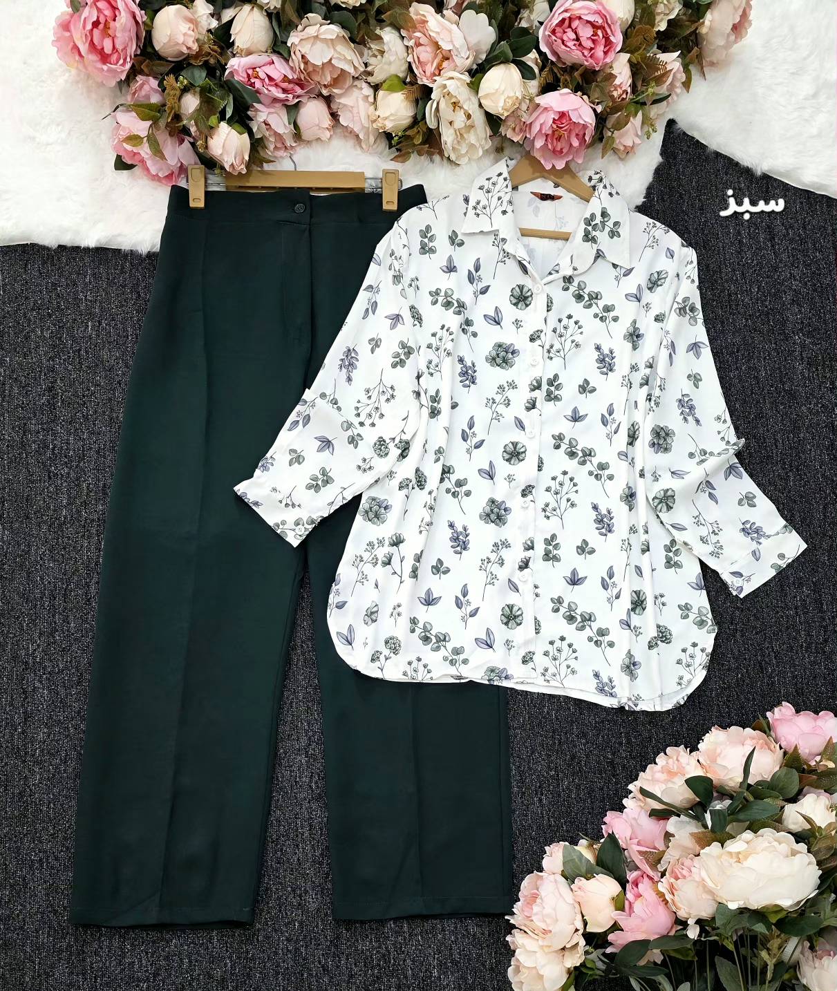 ست شومیز شلوار شکوفه راحت و شیک🥰🫶🏻✨کد 21231 مدلند