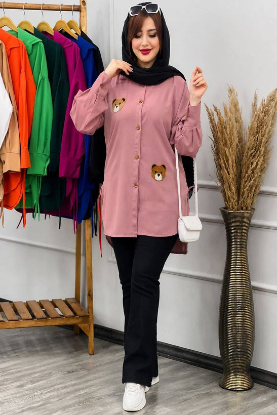 شومیز استیکر خرس داکرون درجه یک 🫂💯🛍۱۷۹۸۹ نفیس