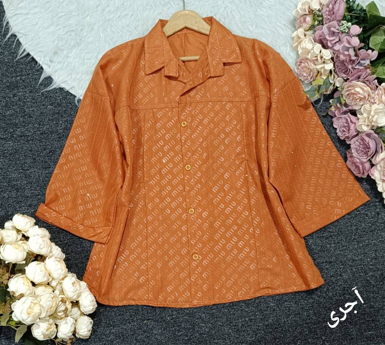 شومیز مانتویی شیشه ای ۲۹۵ زیبا وجذاب تنخور عالی در رنگبندی 🌈 🌈 کد ۲۱۲۲۵ لیدی