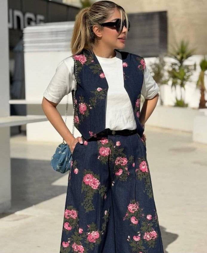 ست سه تیکه دیانا تنخور زیبا و شیک 😍🥰کد21233 کلار