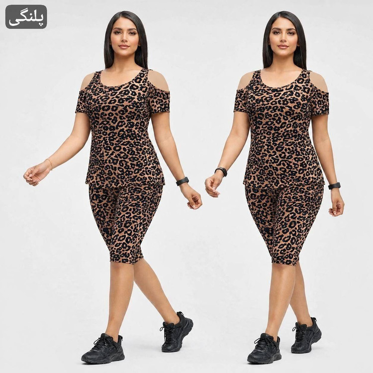 ست تاپ و شلوارک ژوبین ویسکوز الیزه فول کش در دو طرح کد 21147 شایسته