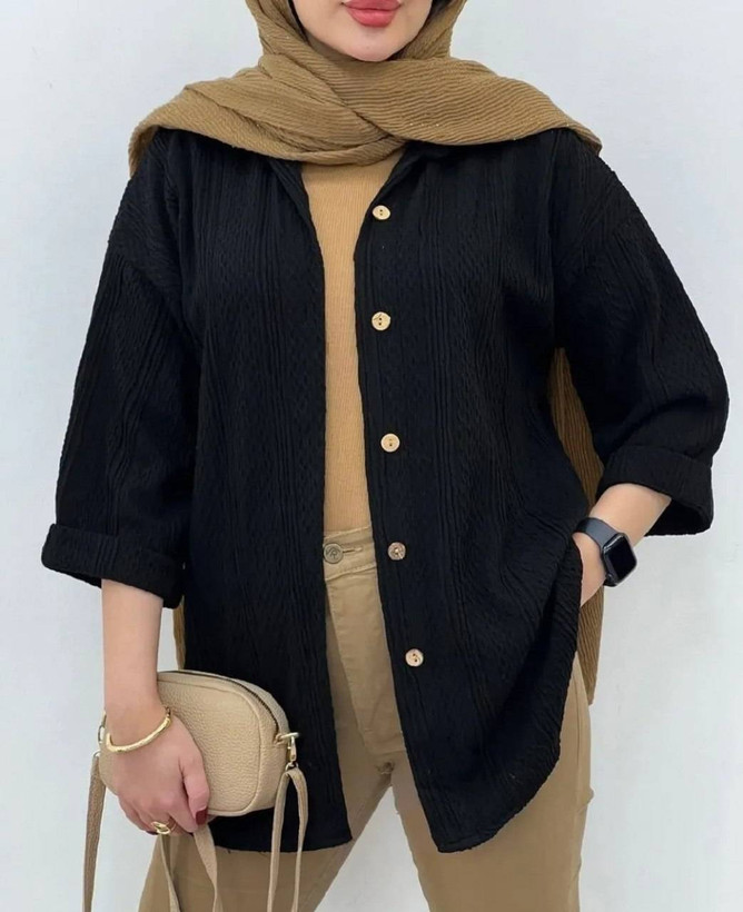 شومیز کوک دوزی مراکشی درجه یک در رنگ بندی کد 13859 والیا