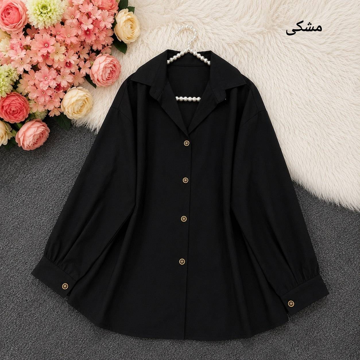 شومیز داکرون 🌿 با رنگبندی و کیفیت عالی ✅تتیس21224