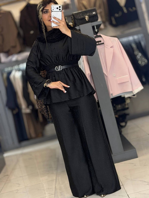 ست شومیز شلوار عروسکی مجلسی🥰👌🏻✨کد 471 حدیث
