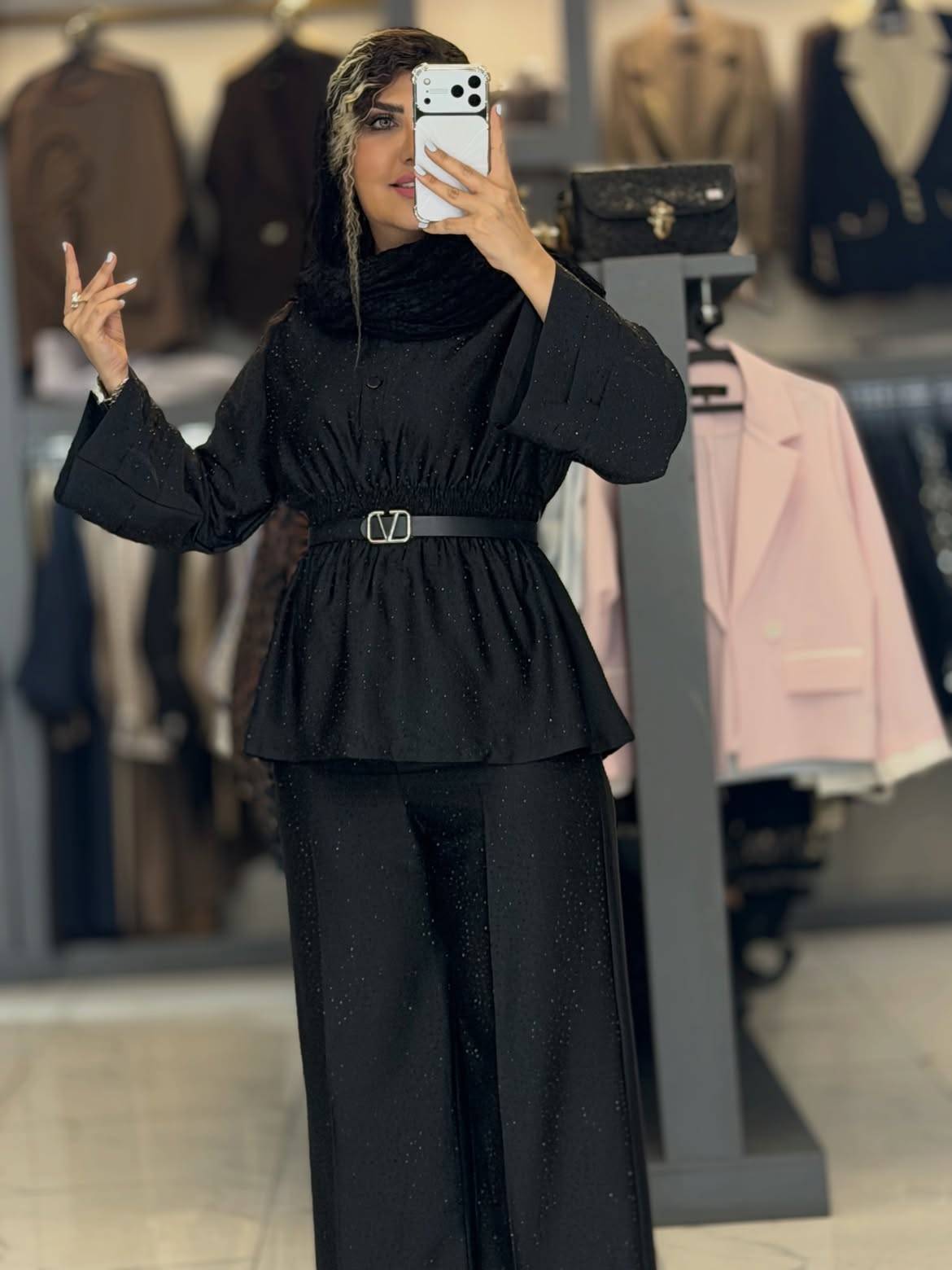 ست شومیز شلوار عروسکی مجلسی🥰👌🏻✨کد 471 حدیث