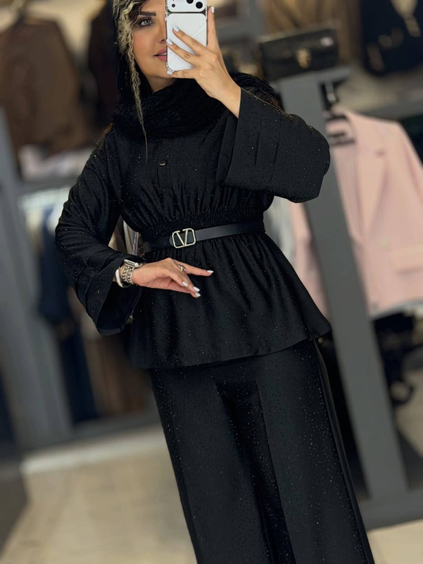 ست شومیز شلوار عروسکی مجلسی🥰👌🏻✨کد 471 حدیث