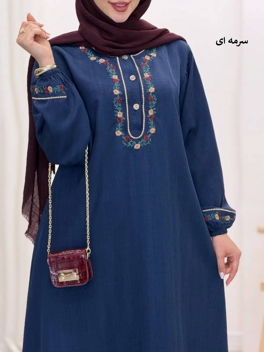 کفتان گلی جنس لنین🥰👌🏻کد 20781 طاها