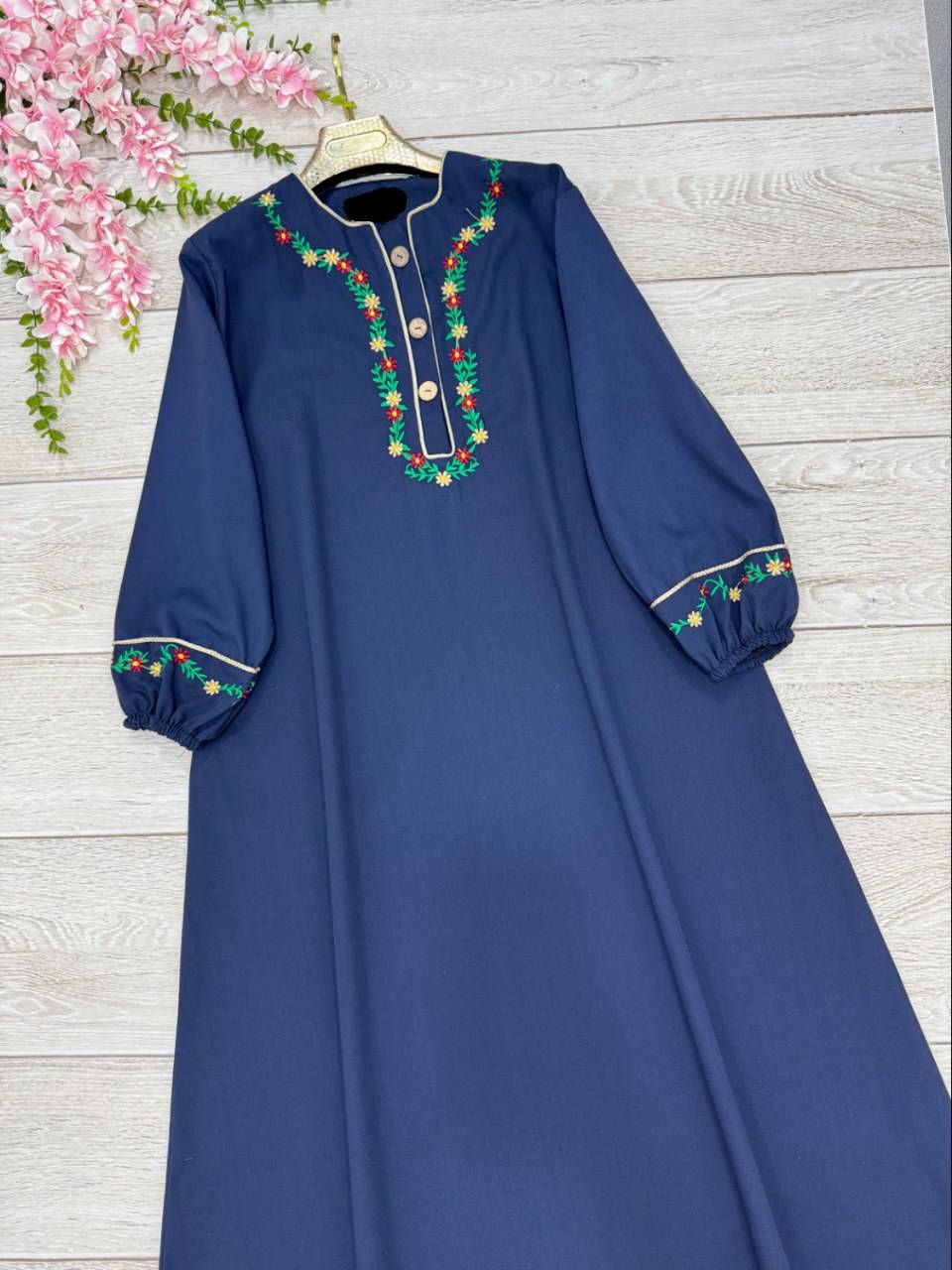 کفتان گلی جنس لنین🥰👌🏻کد 20781 طاها