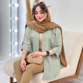 شومیز ستایش دکمه دار در رنگبندی😍🌹❤کد 14038 طاها