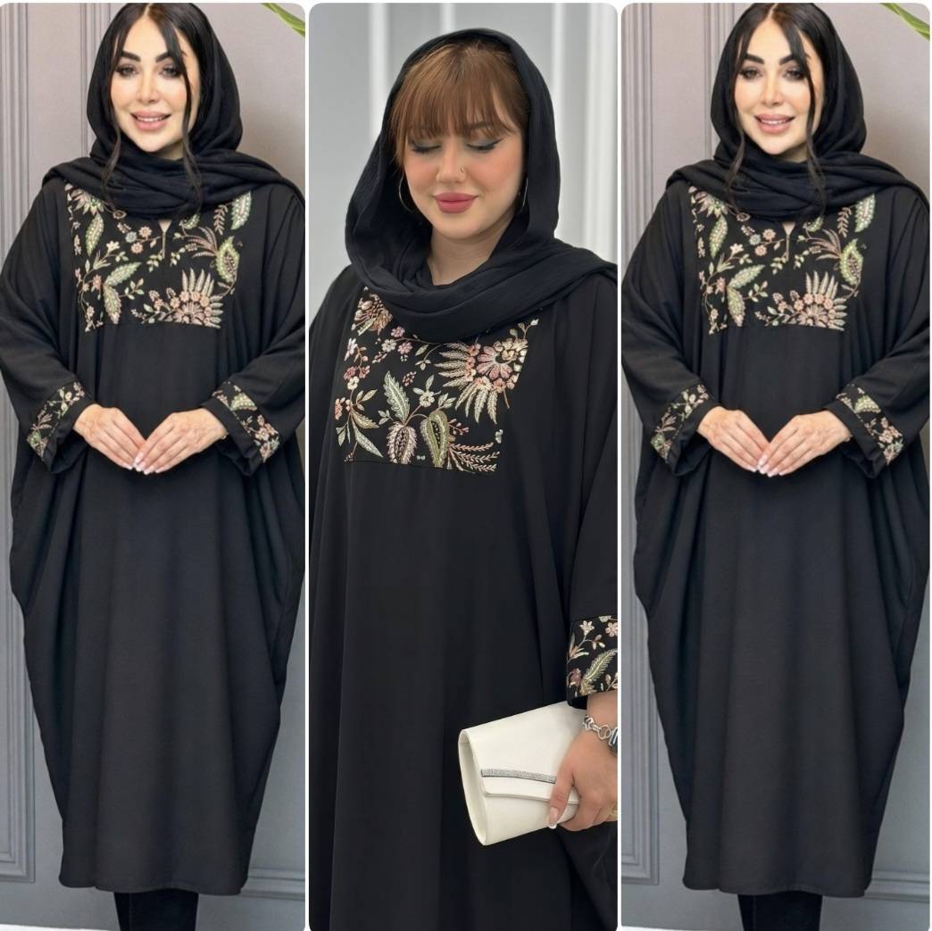 مانتو عبایی ماهرخ تنخور زیبا و شیک 🥰🎀کد604 آدراپانا