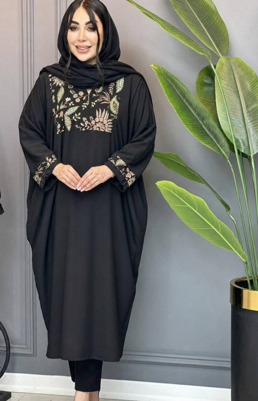 مانتو عبایی ماهرخ تنخور زیبا و شیک 🥰🎀کد604 آدراپانا