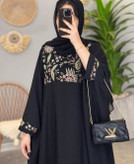 مانتو عبایی ماهرخ تنخور زیبا و شیک 🥰🎀کد604 آدراپانا