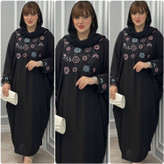 مانتو عبایی گلریز زیبا و شیک ❤️🥰کد 614 آدراپانا