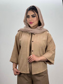 شومیز مانتویی نازنین دکمه دار😍🫶🏻کد 514 شانی