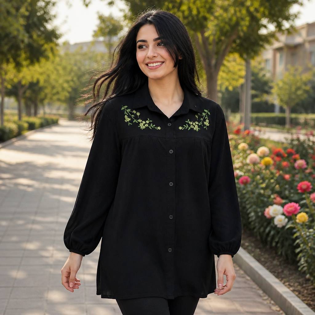 مانتو لنین گلدوزی ۲۵۴ لنین خارجی درجه یک در رنگبندی 🌈 🌈 کد ۱۵۷۱۱ لیدی