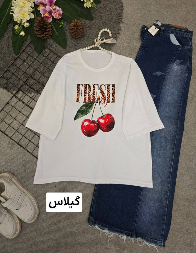 تیشترت تابستانه پنبه گلکسی 🎀💯🌈۲۱۲۶۸ نفیس