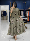 سارافون گل دار و شومیز ۲۱۲۲۵ نفیس🛍🌈🎀💯