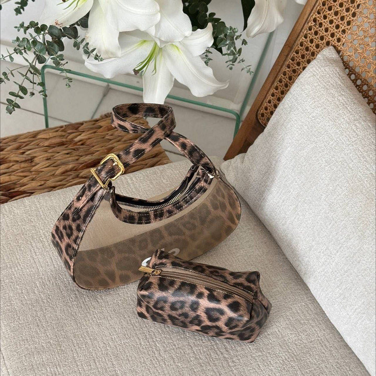 کیف پلنگی با جنس چرمی 💯🎀🛍۴۶۷۳ نفیس
