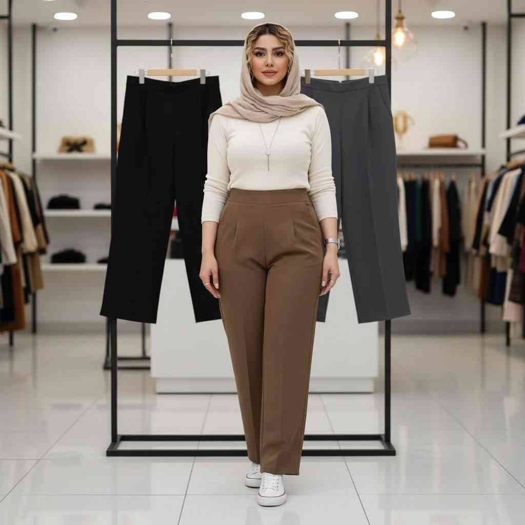 شلوار بگ مازراتی 🌿 با رنگ بندی و سایزبندی و کیفیت عالی ✅والی1026