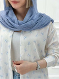 شومیز مانتویی دنیز 🌿 با پارچه کراش طرحدار ✅ با رنگ بندی و کیفیت عالی ✅والی19652