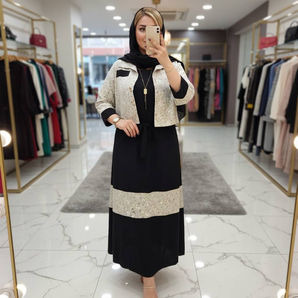کت و سارافون کژال 🌈با رنگ بندی و کیفیت عالی✅والی5680