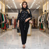 شومیز گرهای برگی 🌿 با پارچه شانتون🌿 با کیفیت بسیار عالی ✅والی15841
