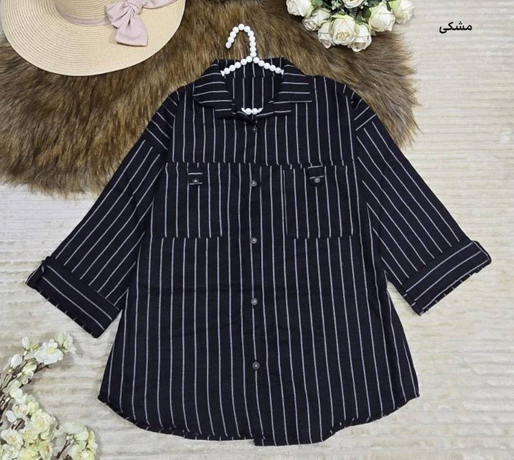 شومیز مانتویی صنم جنس مرغوب😍✅کد 19661 سارین