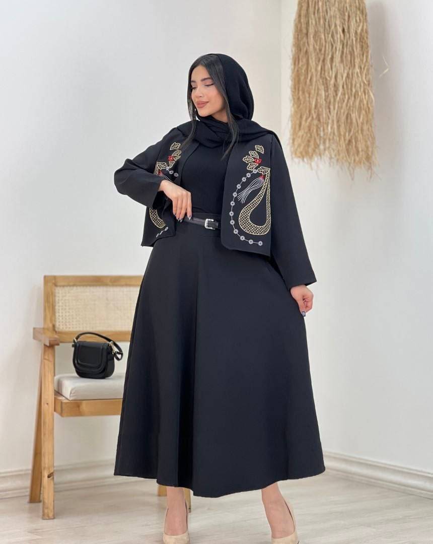 ست کت و دامن یارا 🌈 با پارچه مازراتی درجه یک ✅والی16009