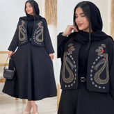 ست کت و دامن یارا 🌈 با پارچه مازراتی درجه یک ✅والی16009