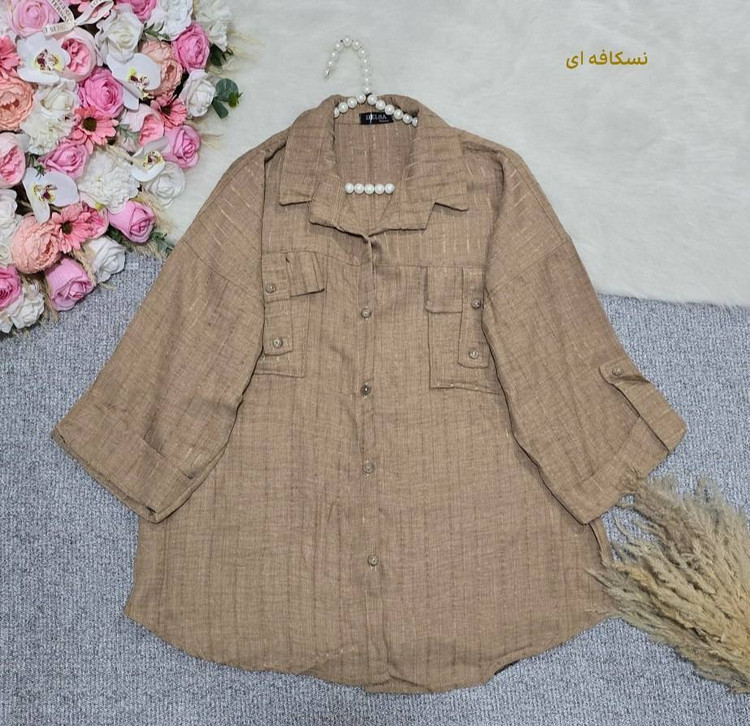 شومیز مانتو پاپیون 🎀 با رنگ بندی و کیفیت عالی ✅ساری9344
