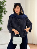 شومیز مانتویی صنم 🌿 با پارچه شانتون درجه ۱ ✅ و رنگ بندی ✅ساری19661