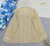 شومیز شیشهای یسنا 🌿 با رنگ بندی و کیفیت عالی ✅ساری20966