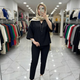 مانتو لنین ترنج 🌈 با رنگ بندی و کیفیت عالی✅ساری18366