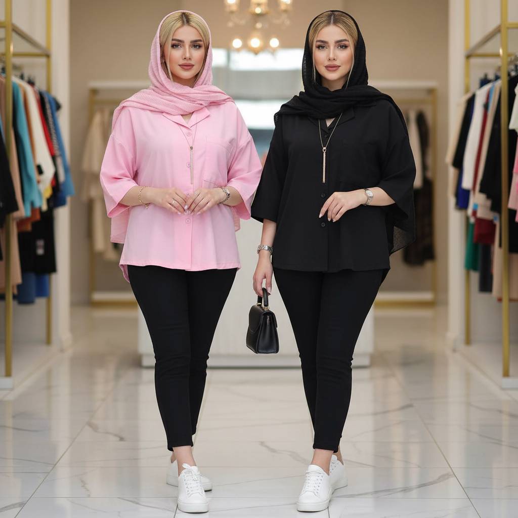 مانتو لنین ترنج 🌈 با رنگ بندی و کیفیت عالی✅ساری18366