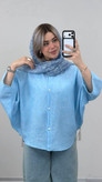 مانتو پانچ لنین ساحل ✅ با رنگبندی و کیفیت عالی 🌈ساری17997