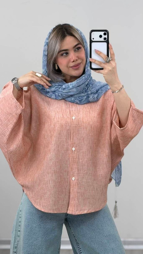 مانتو پانچ لنین ساحل ✅ با رنگبندی و کیفیت عالی 🌈ساری17997