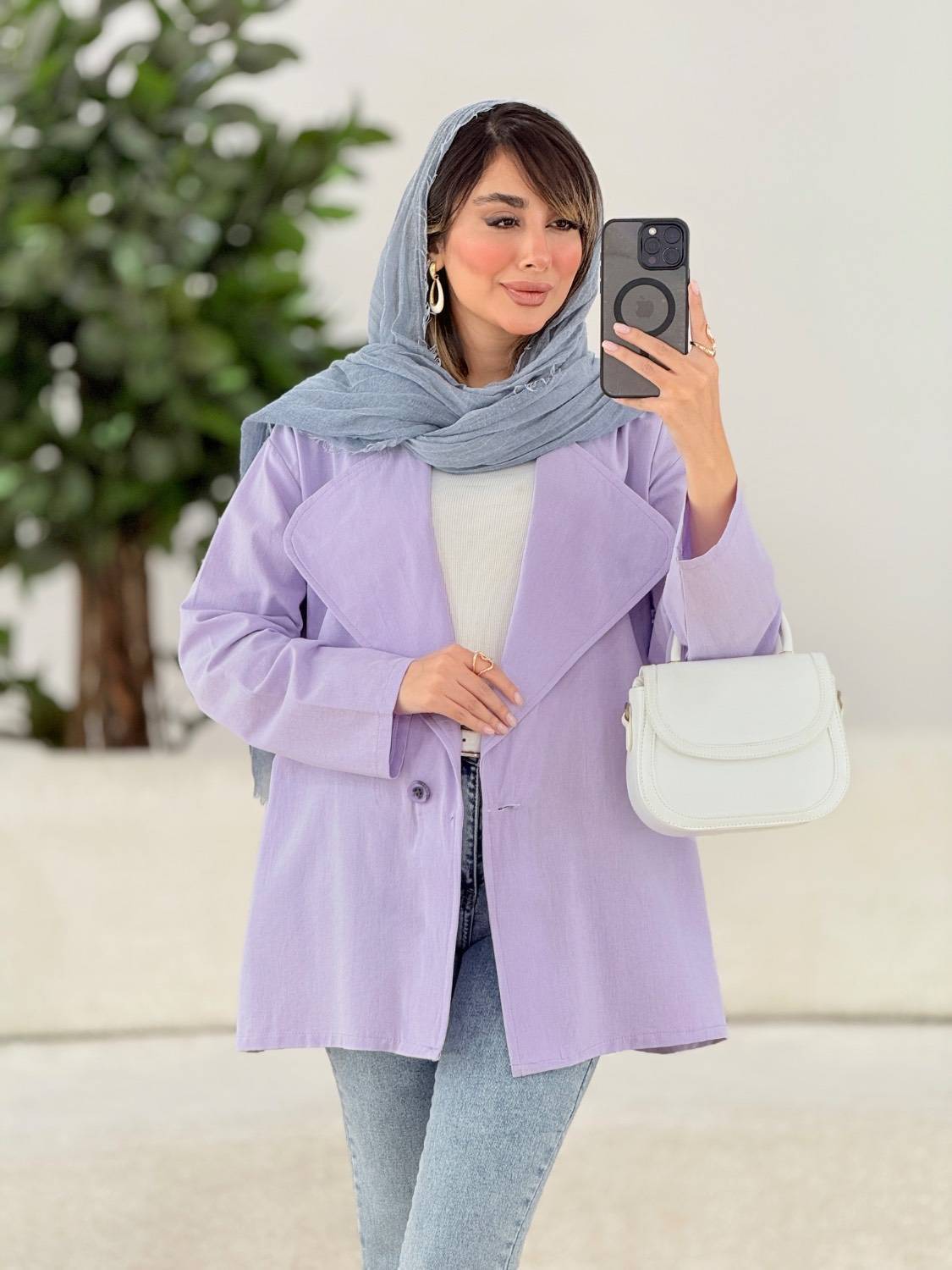 کت یقه انگلیسی نوشین ✅ با رنگ بندی و کیفیت عالی ✅ساری13633