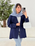 کت یقه انگلیسی نوشین ✅ با رنگ بندی و کیفیت عالی ✅ساری13633