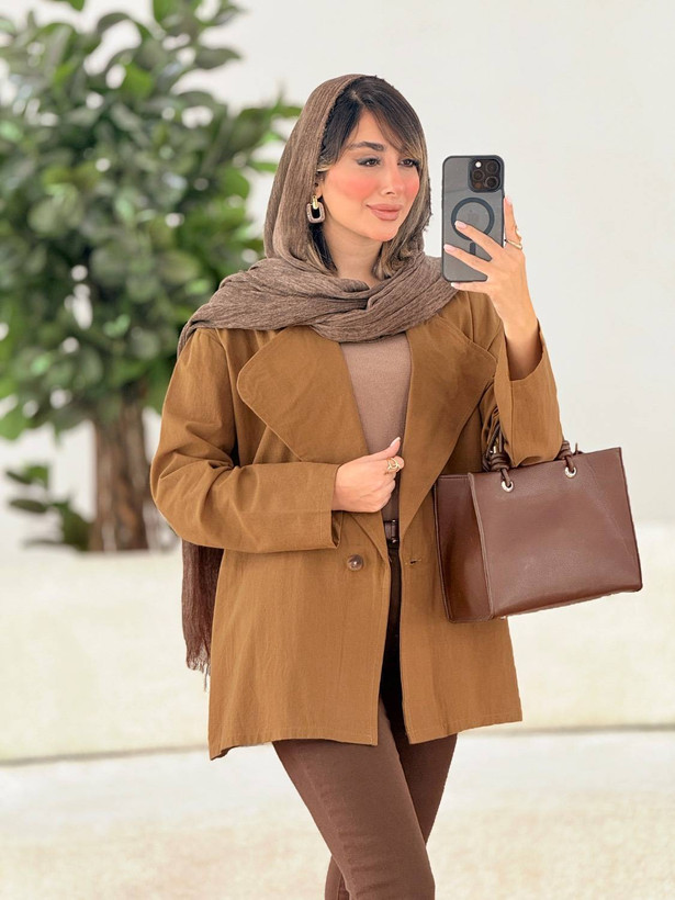 کت یقه انگلیسی نوشین ✅ با رنگ بندی و کیفیت عالی ✅ساری13633