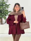 کت یقه انگلیسی نوشین ✅ با رنگ بندی و کیفیت عالی ✅ساری13633